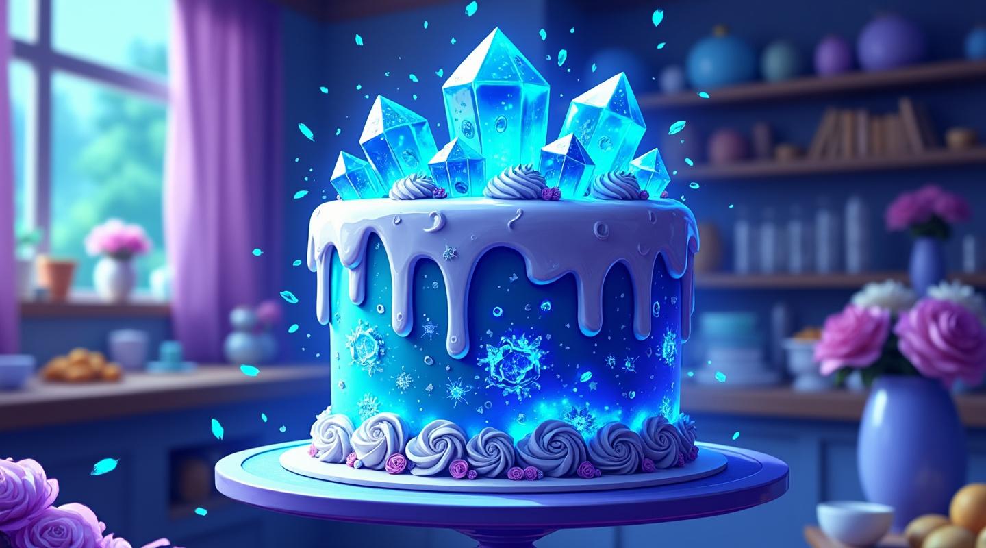 Torta de Cristal Azul