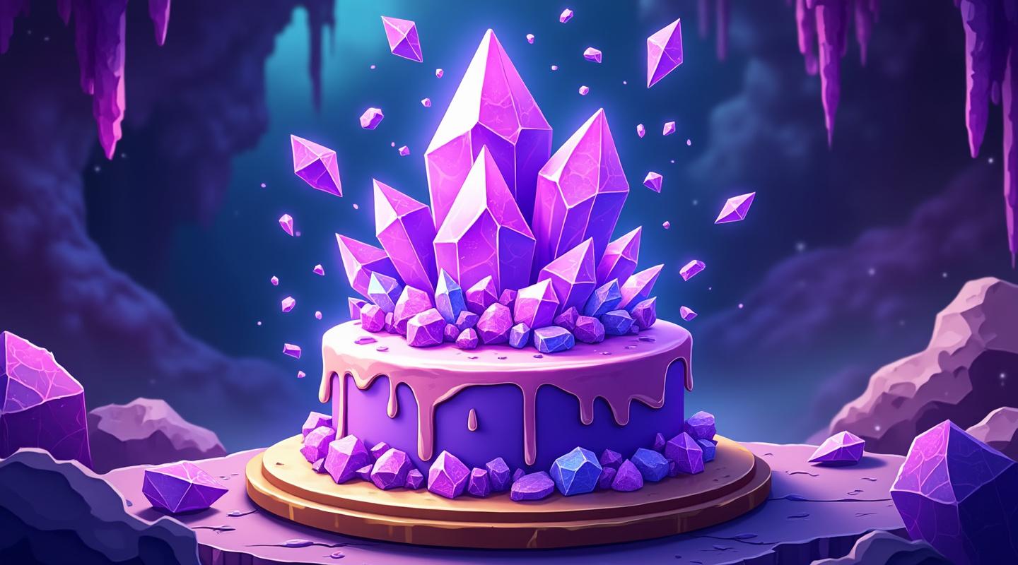 Torta de Cristal Violeta