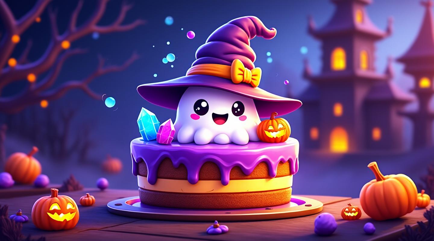 Torta de Halloween Embrujada